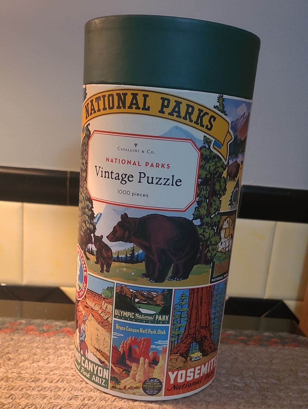 National Parks Vintage 1000 Piece Puzzle Cavallini & Co